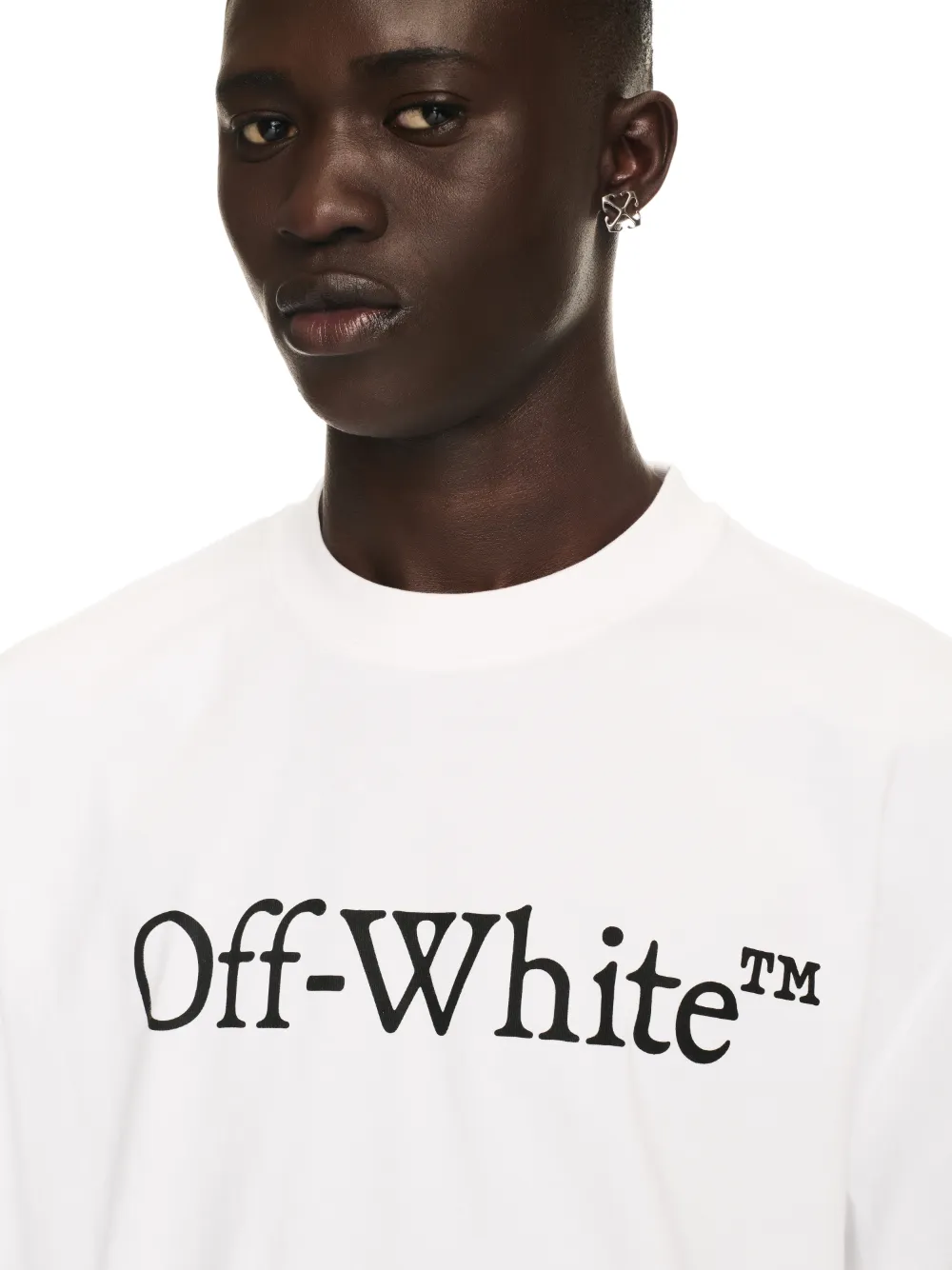 WHITE BIG BOOKISH SKATE S S TEE in white Off White Official US