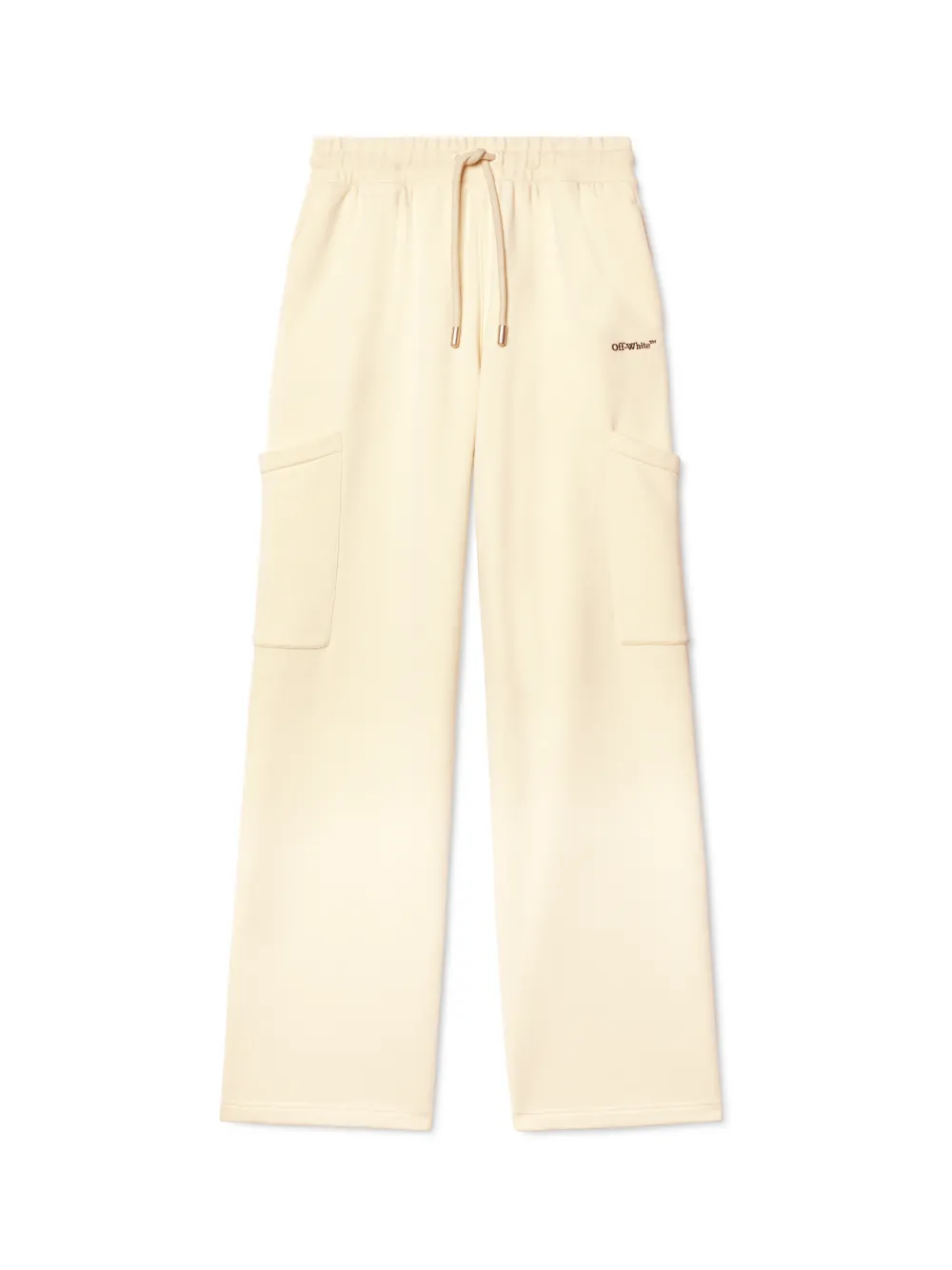 WHITE BOOKISH CARGO SWEATPANTS