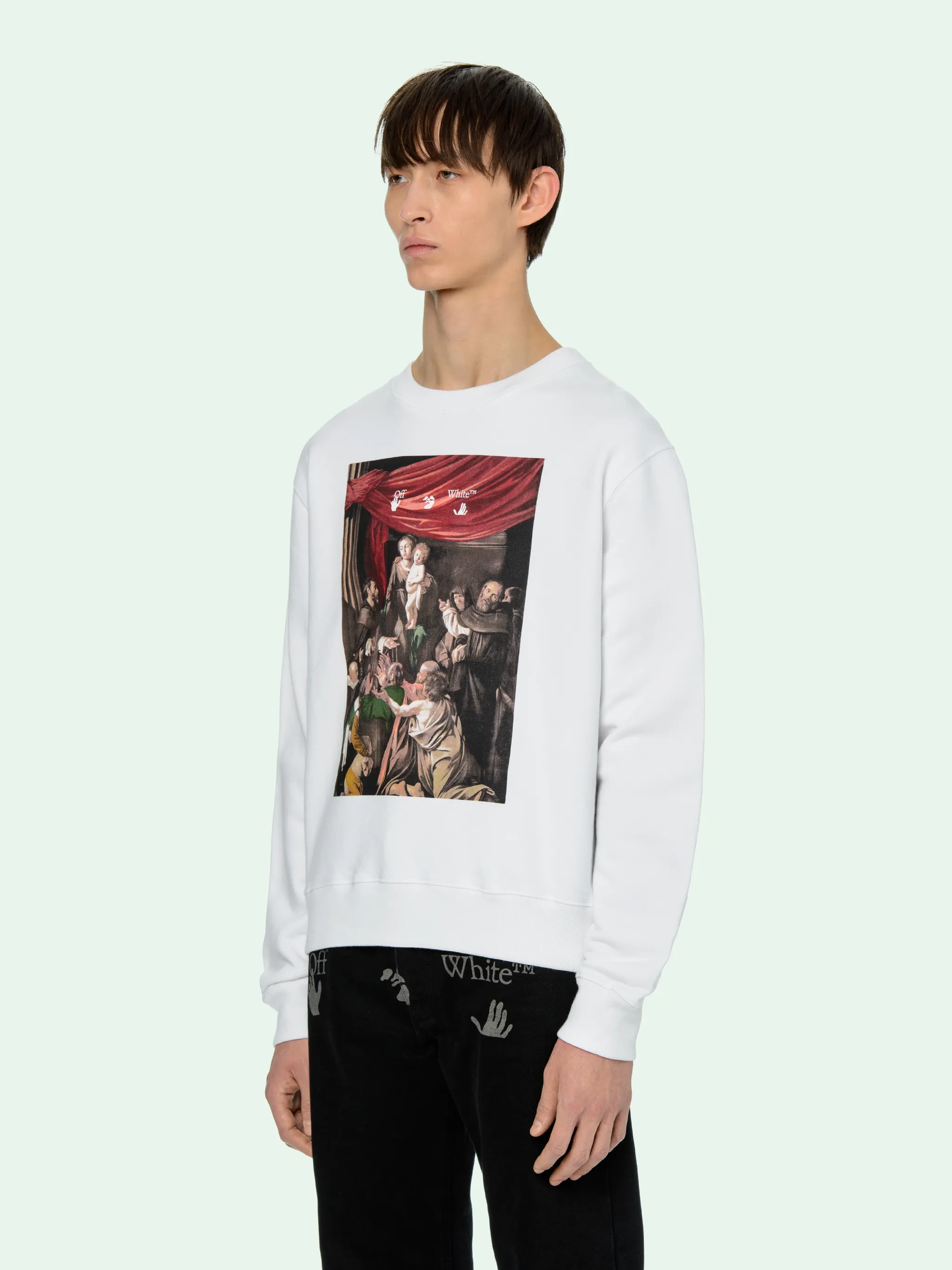 off white caravaggio crewneck