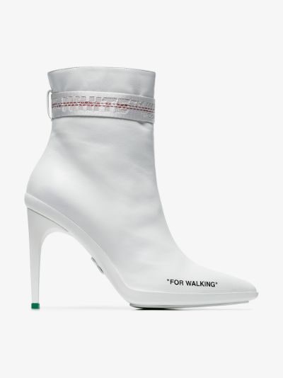 white ankle boots designer
