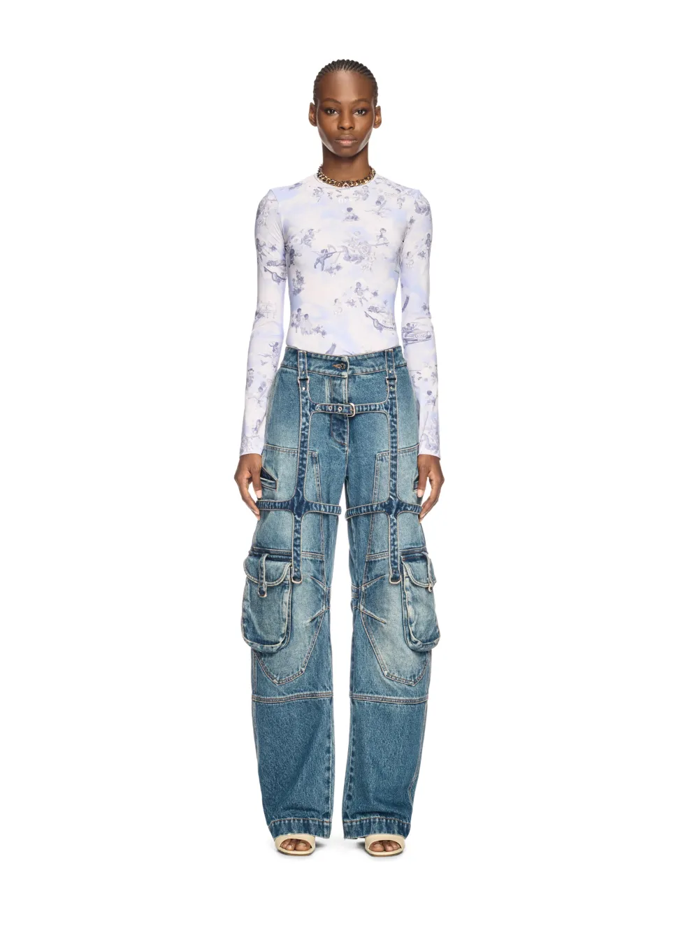 Vivo J.O 3/4 Sleeve Top - Off White