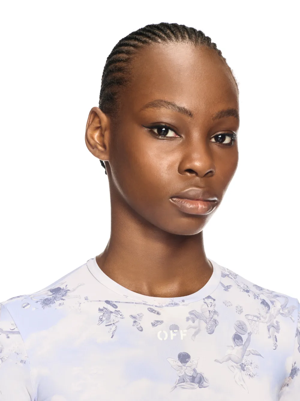 WHITE FRESCO LONG-SLEEVED TOP
