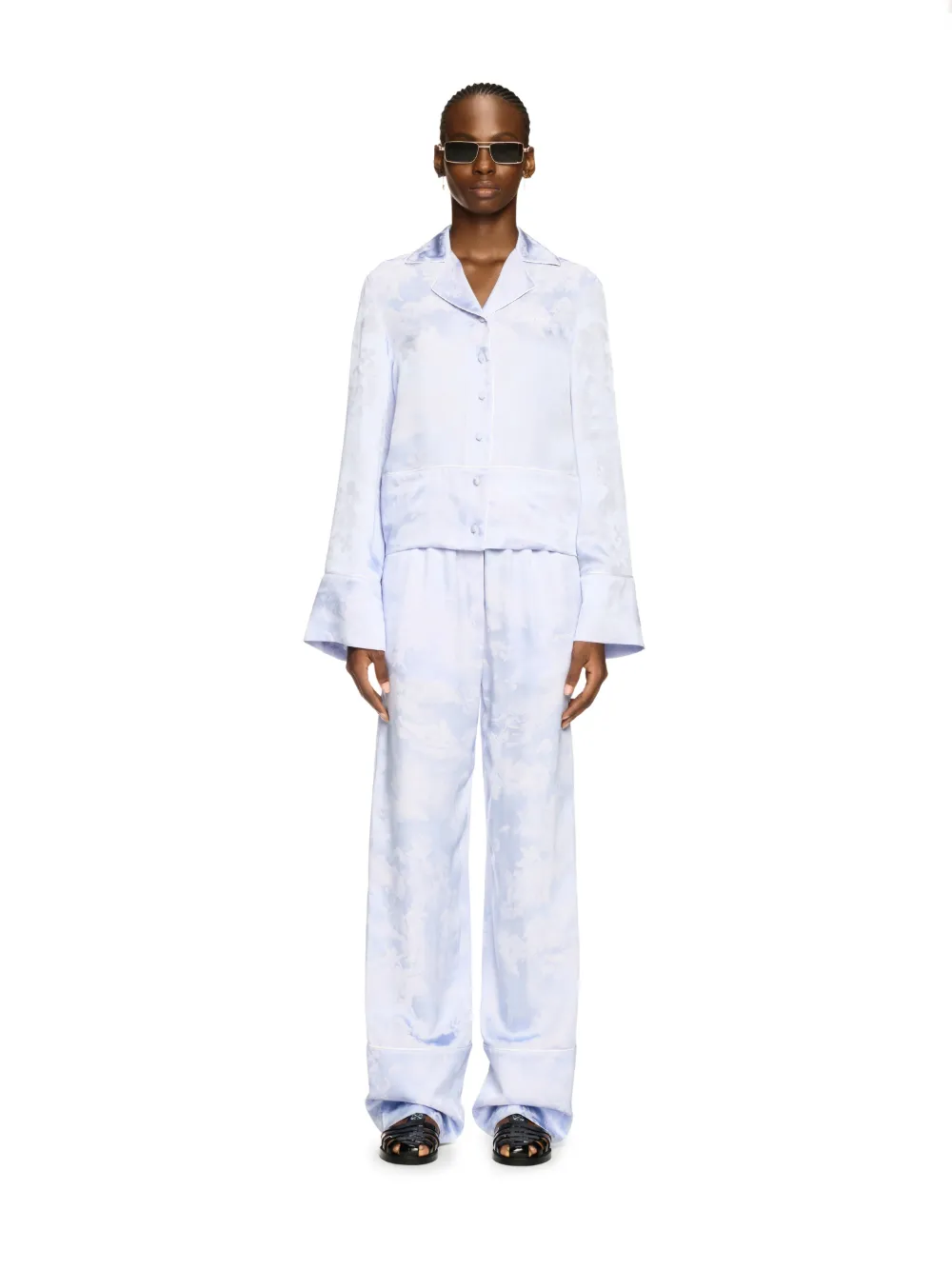 WHITE FRESCO PAJAMA PANTS