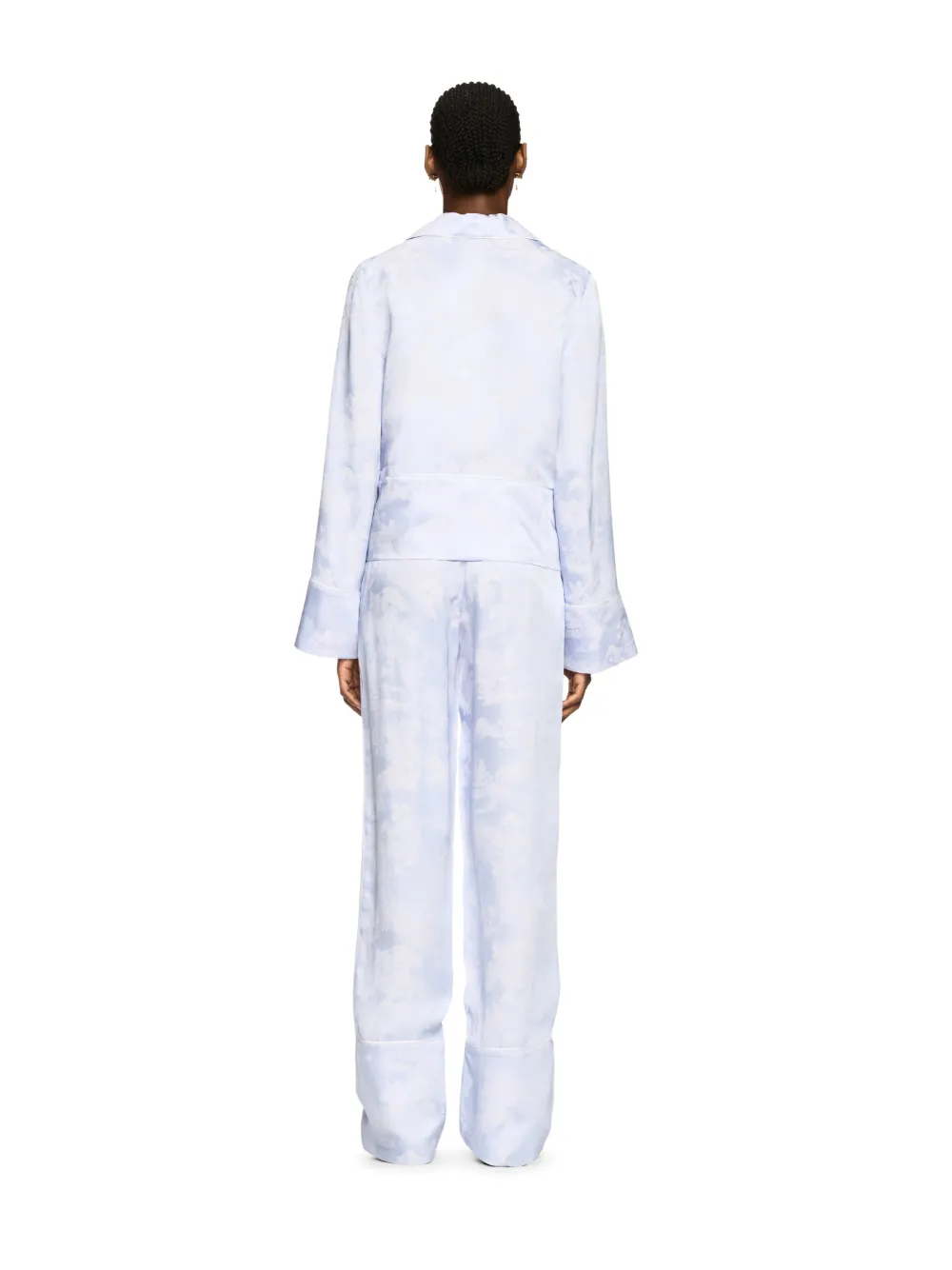 WHITE FRESCO PAJAMA PANTS