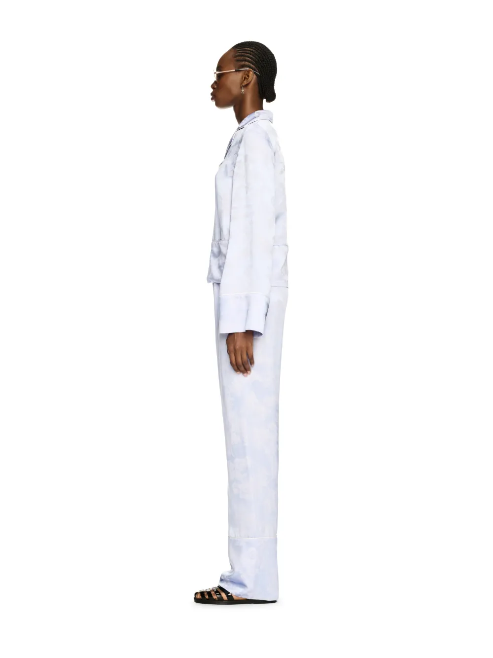 WHITE FRESCO PAJAMA PANTS