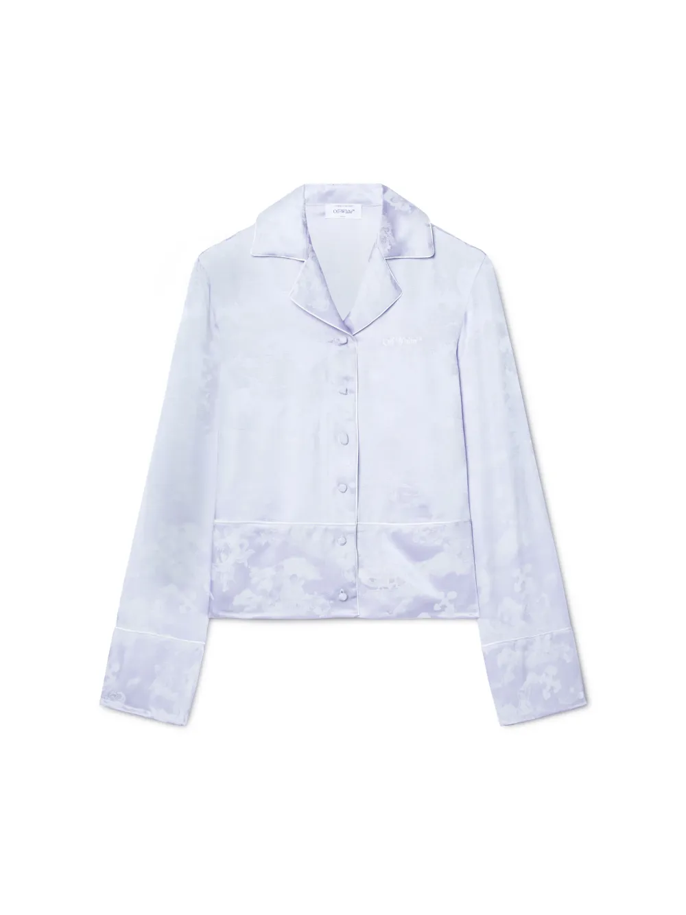 WHITE FRESCO PAJAMA SHIRT