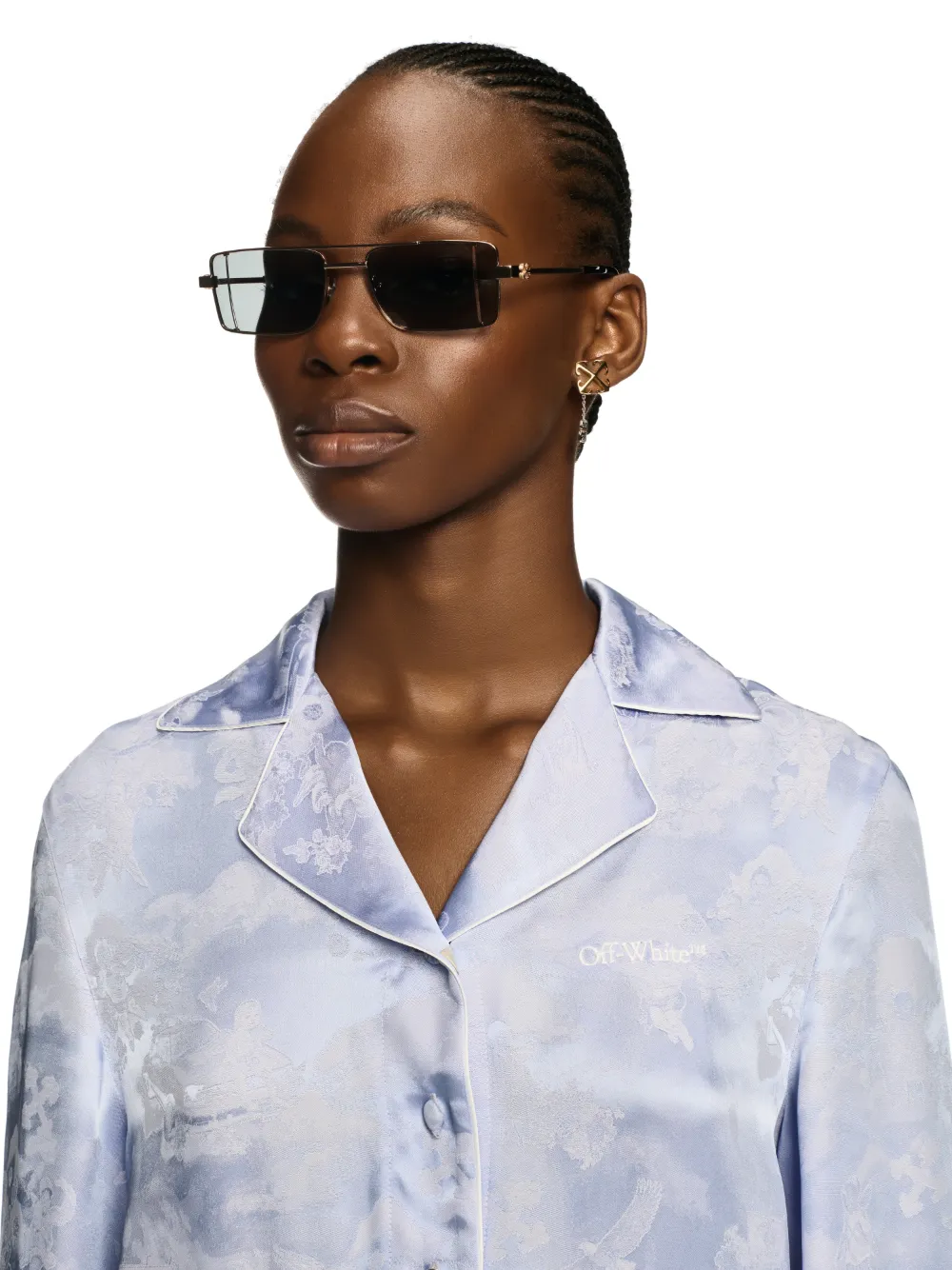 WHITE FRESCO PAJAMA SHIRT