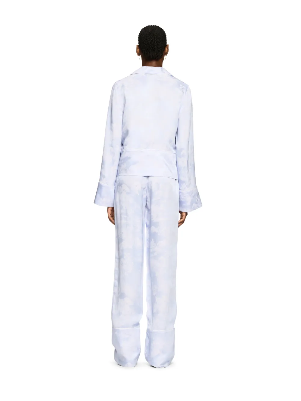 WHITE FRESCO PAJAMA SHIRT