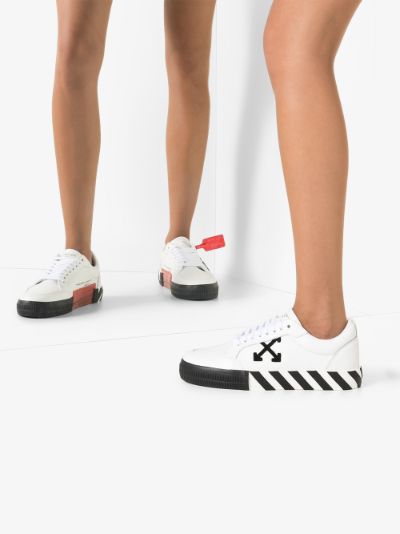 Off-White White Leather Arrow Sneakers 