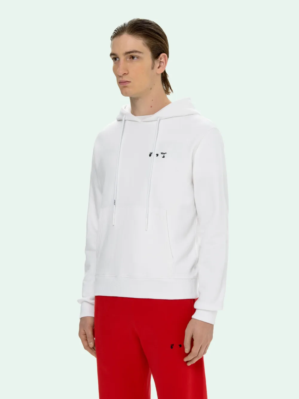 off white logo hoodie