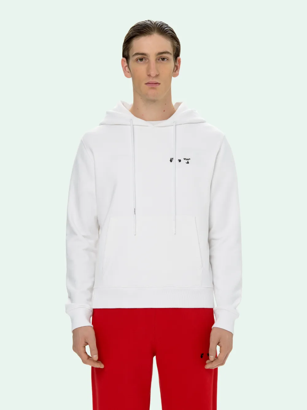 off white hoodie white