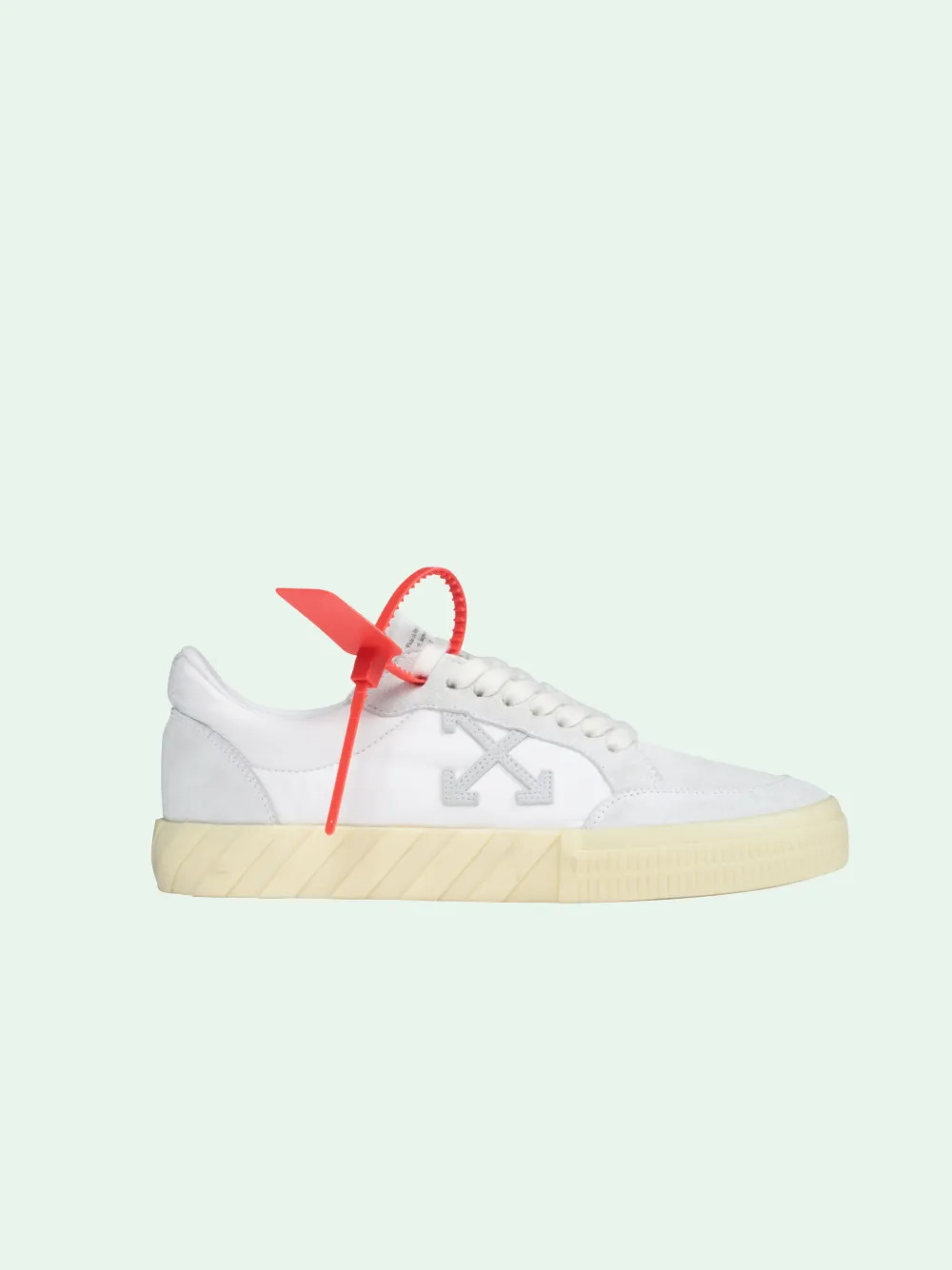 off white low vulcanized sneakers beige