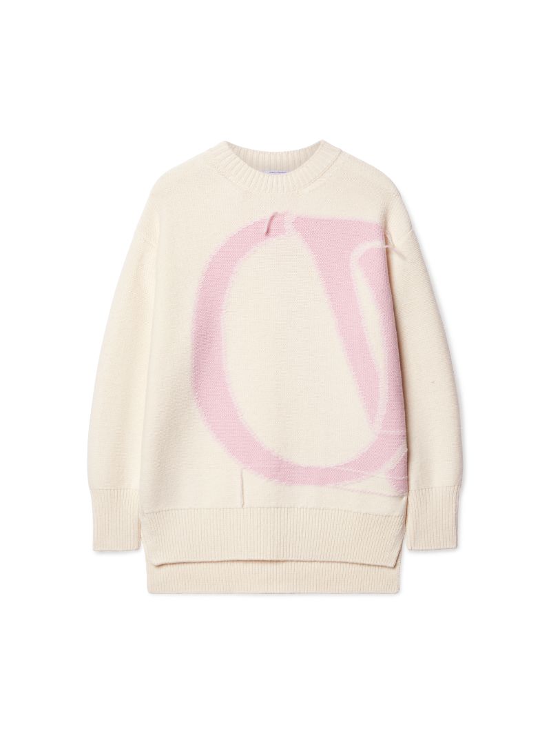 Off white pink jumper best sale