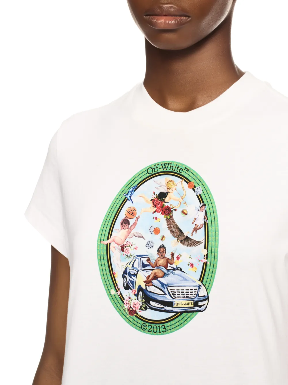 WHITE OVAL FRESCO T-SHIRT
