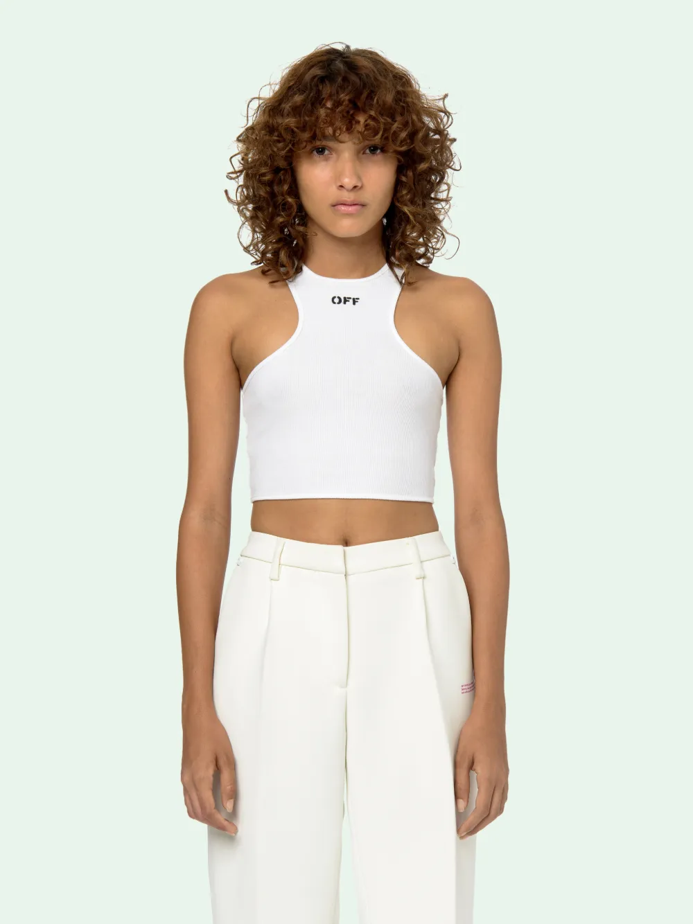Womens white halter top Clearance