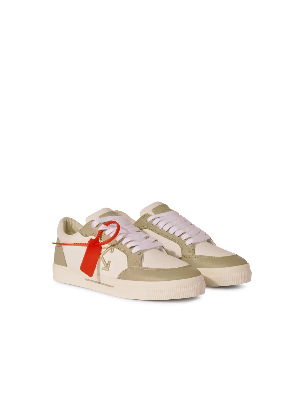 WHITE/SAGE VULCANIZED LEATHER