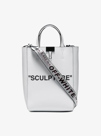 off white sculpture tote bag