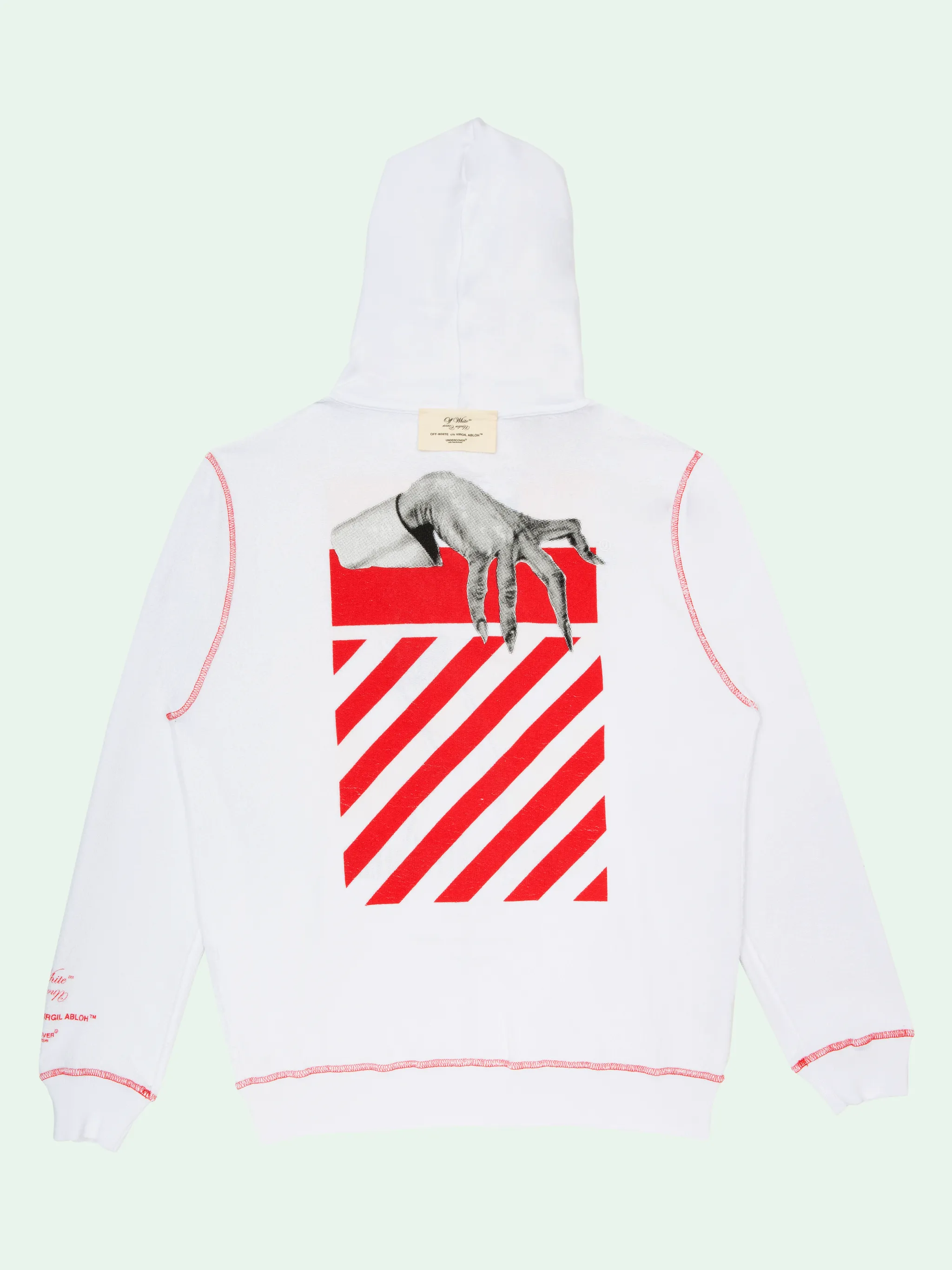 off white reversible hoodie