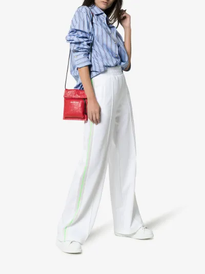 off white wide leg trousers