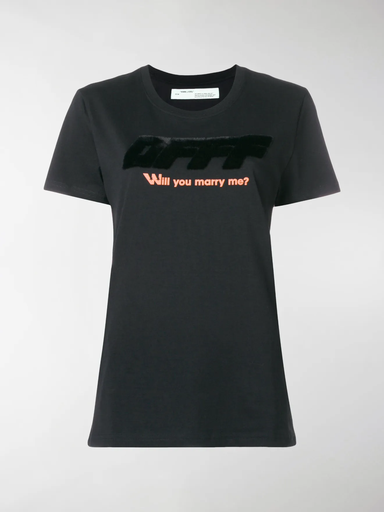 Marry Me? short-sleeved t-shirt black 