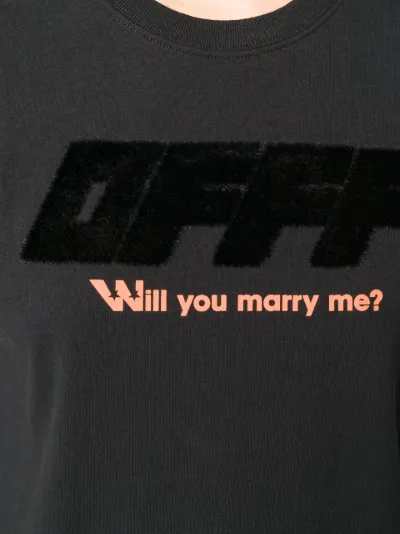 off white will you marry me t shirt