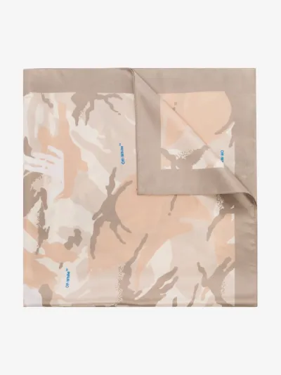 camouflage silk scarf