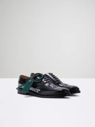 x Church's Burwood flat brogues in black | Off-White™ Official US