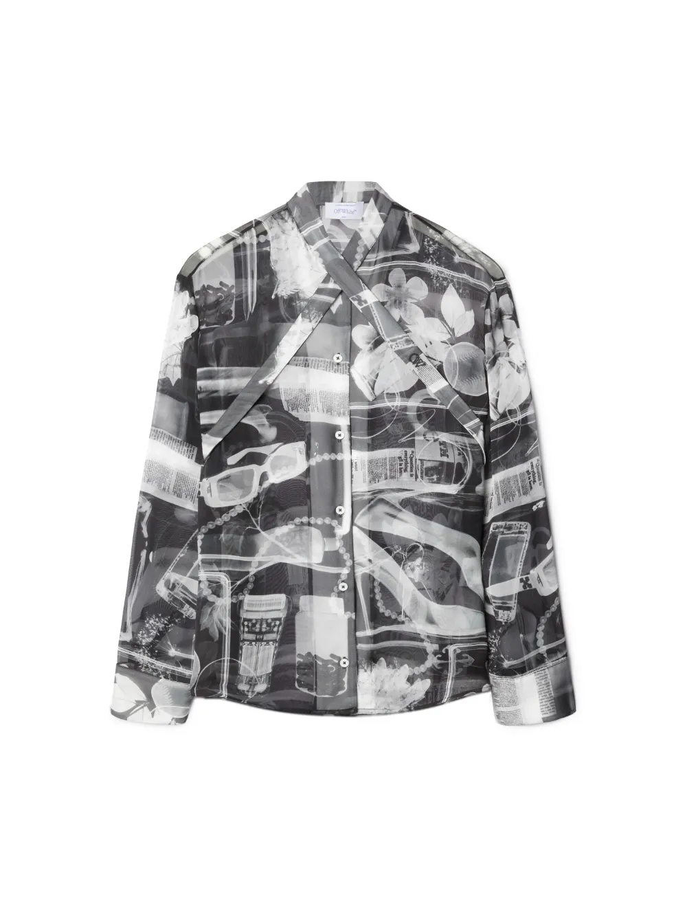 off---white.com | Xray Cross-Collar Shirt