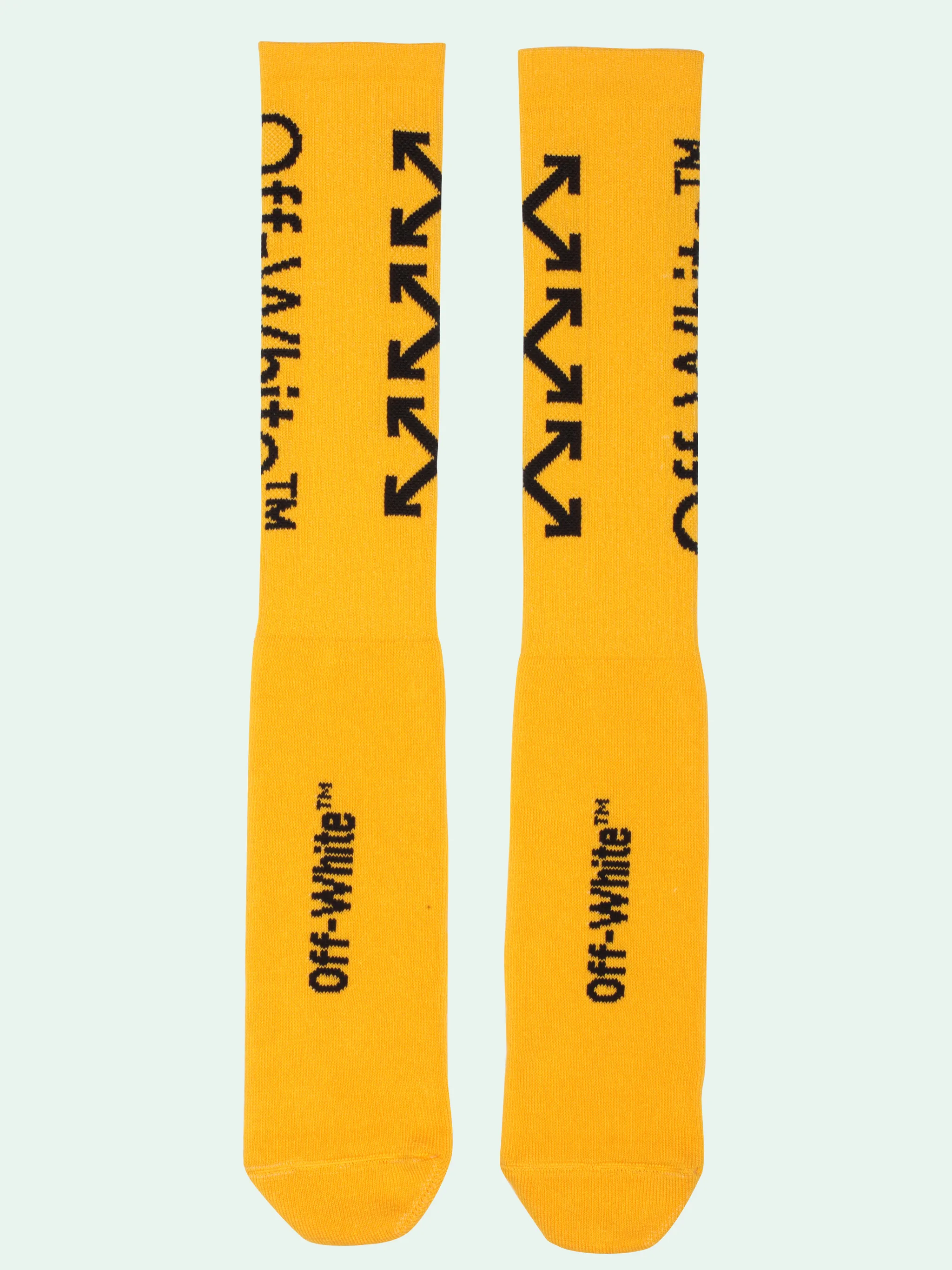 off white yellow socks