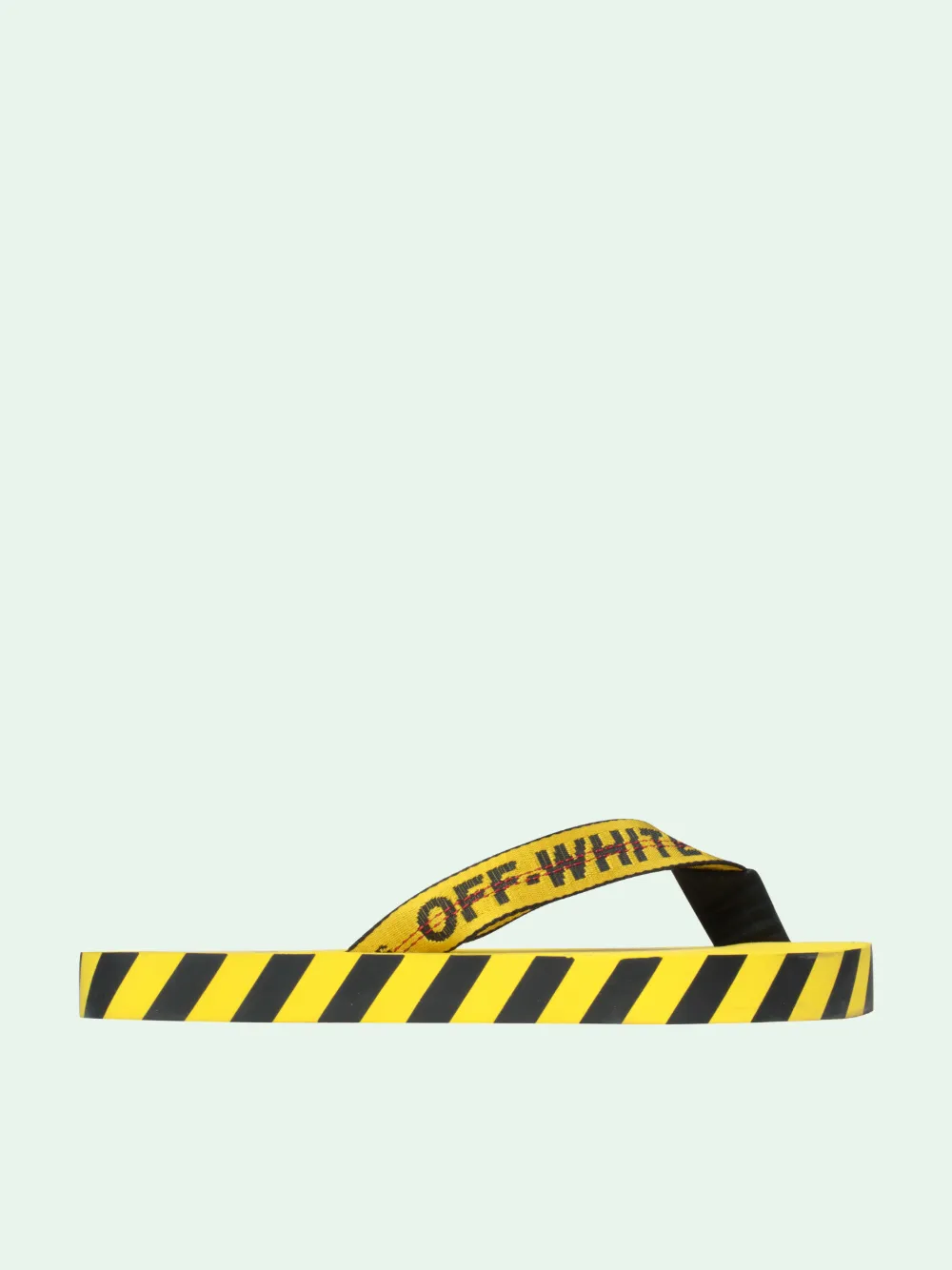 off white flip flops