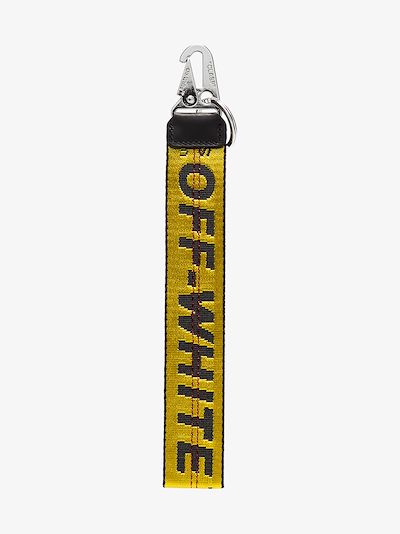 fake off white industrial keychain