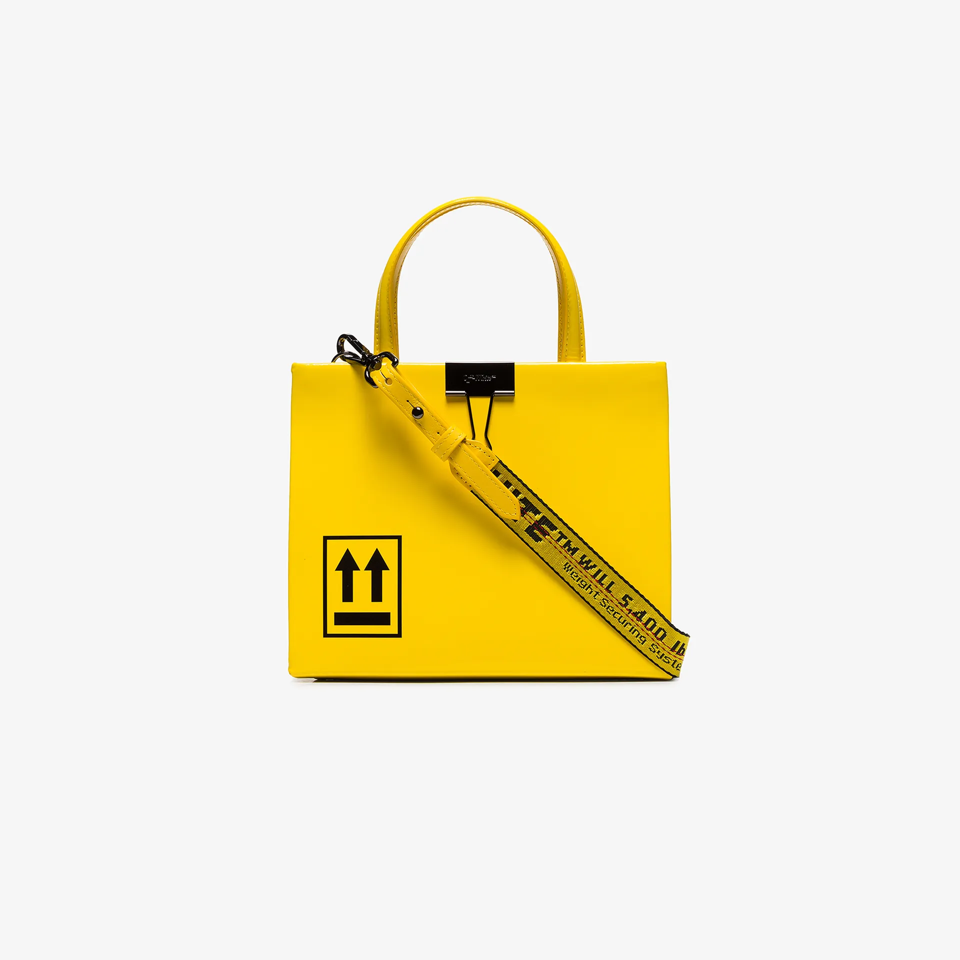 off white bag yellow