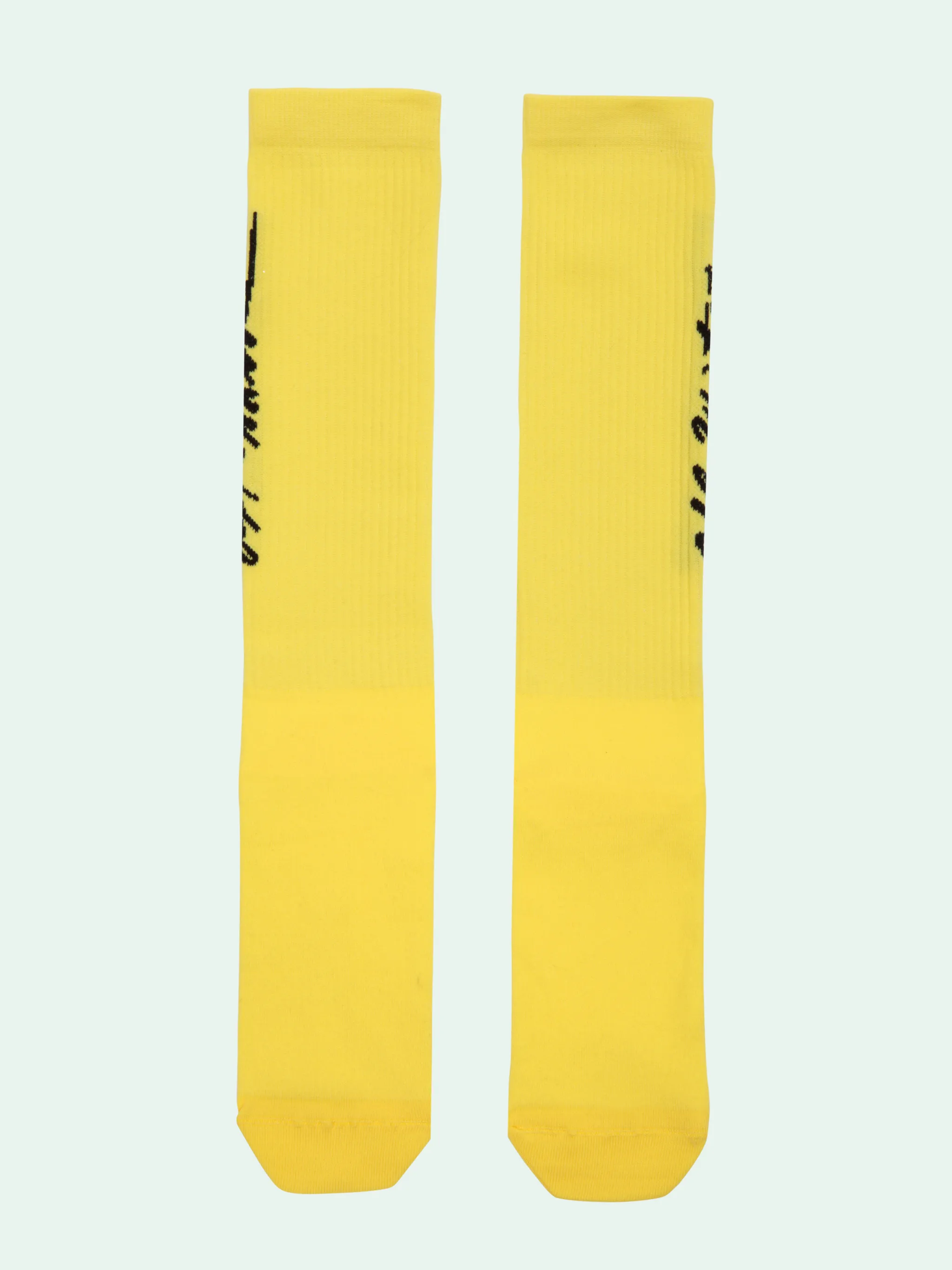 yellow off white socks