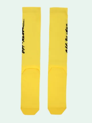 Off white cheap socks yellow