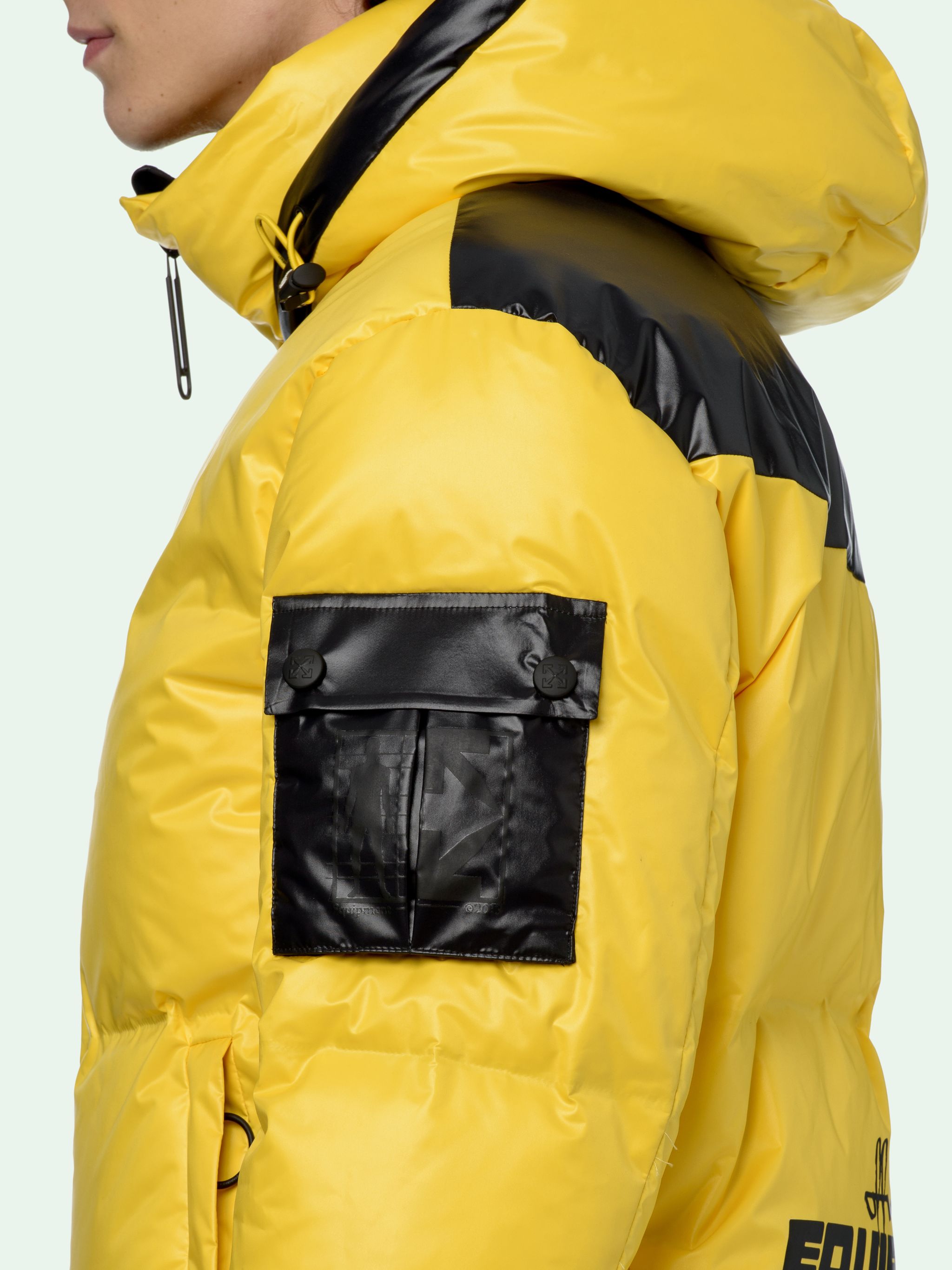 yellow off white coat