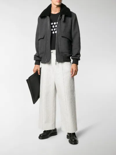 white aviator jacket