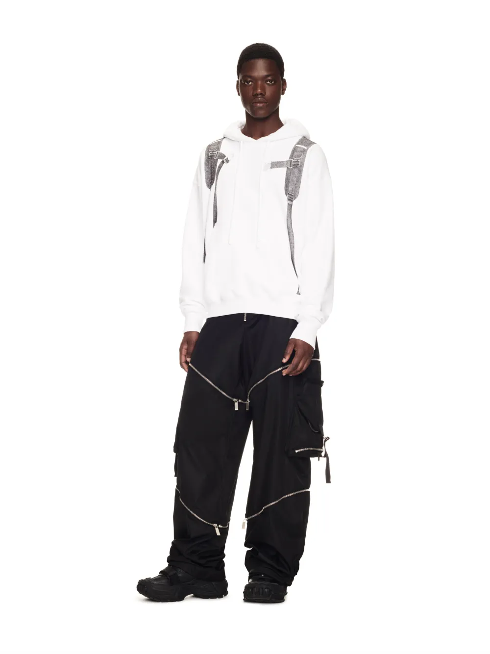 Zip Nylon Cargo Pant in black | Off-White™ Official PR