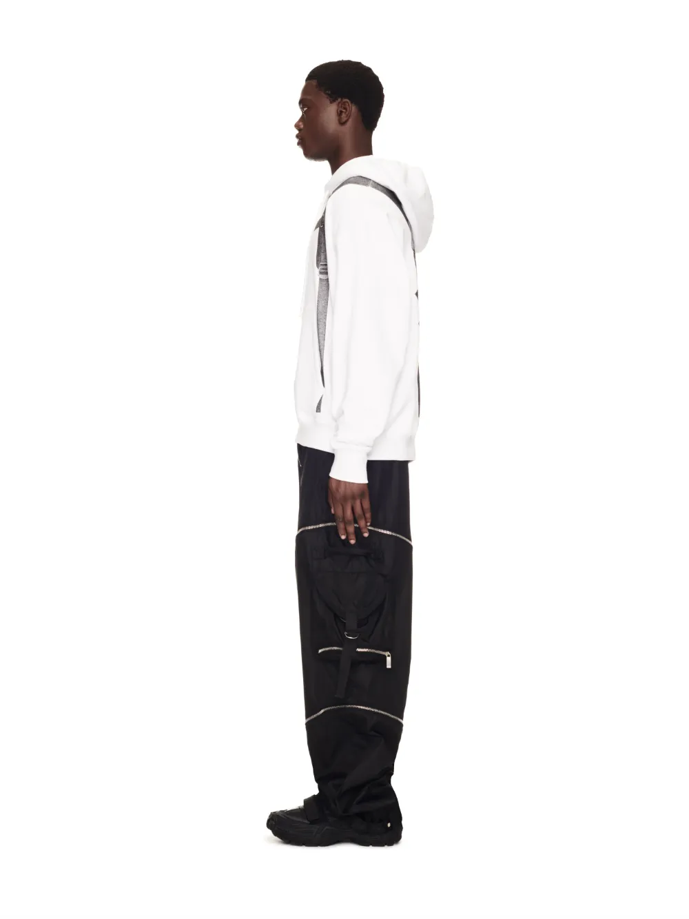 Zip Nylon Cargo Pant in black | Off-White™ Official KR