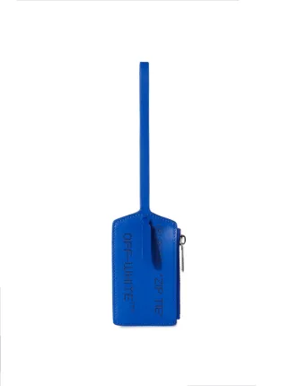 ZIP TIE ZIPPED CARD CASE in blue | Off-White™ Official JP