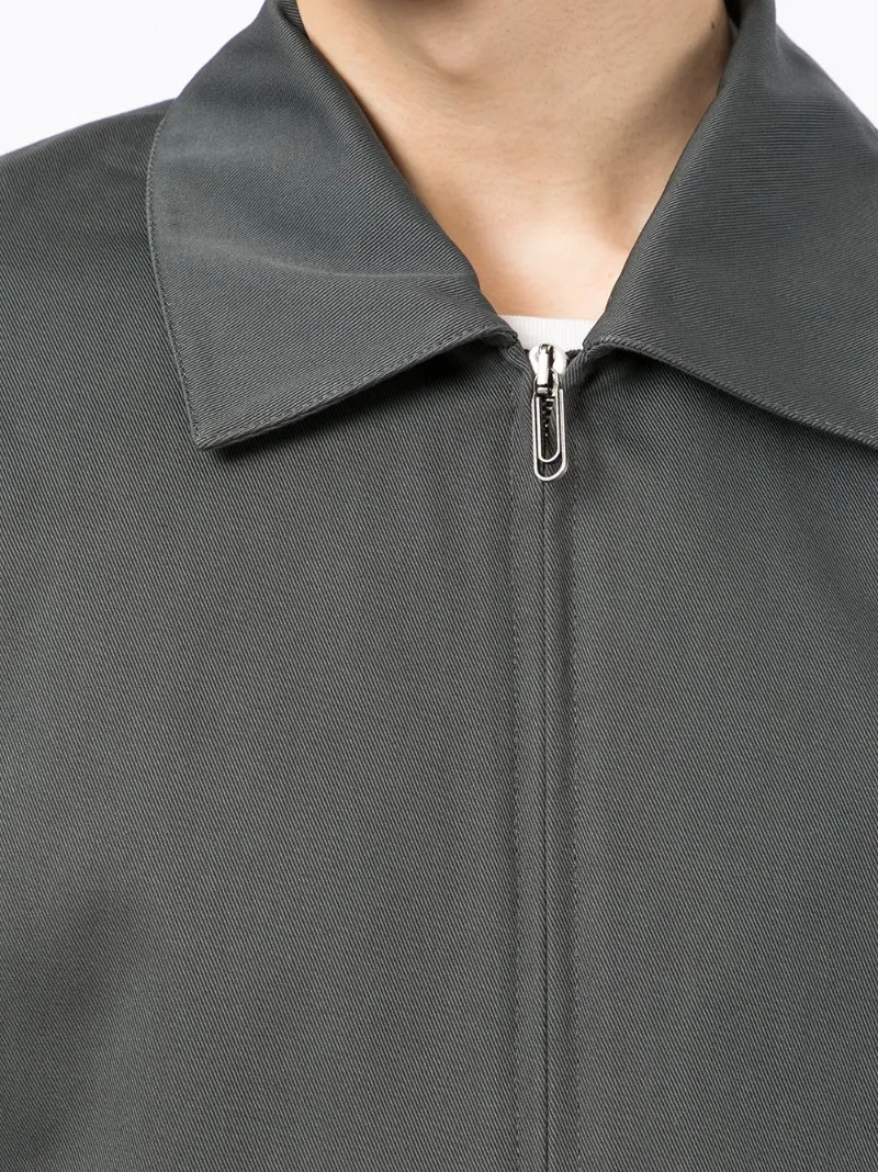 off white zip up jacket