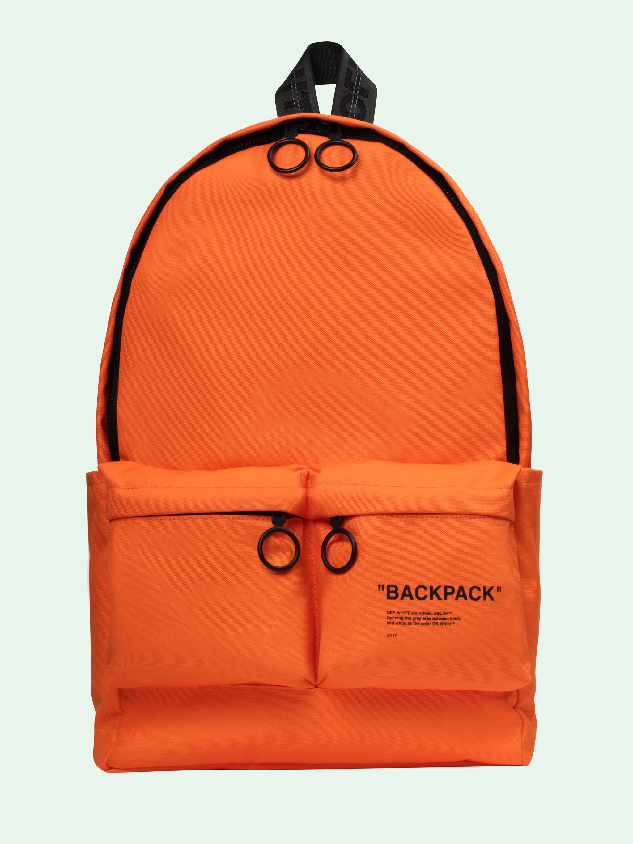off white red backpack