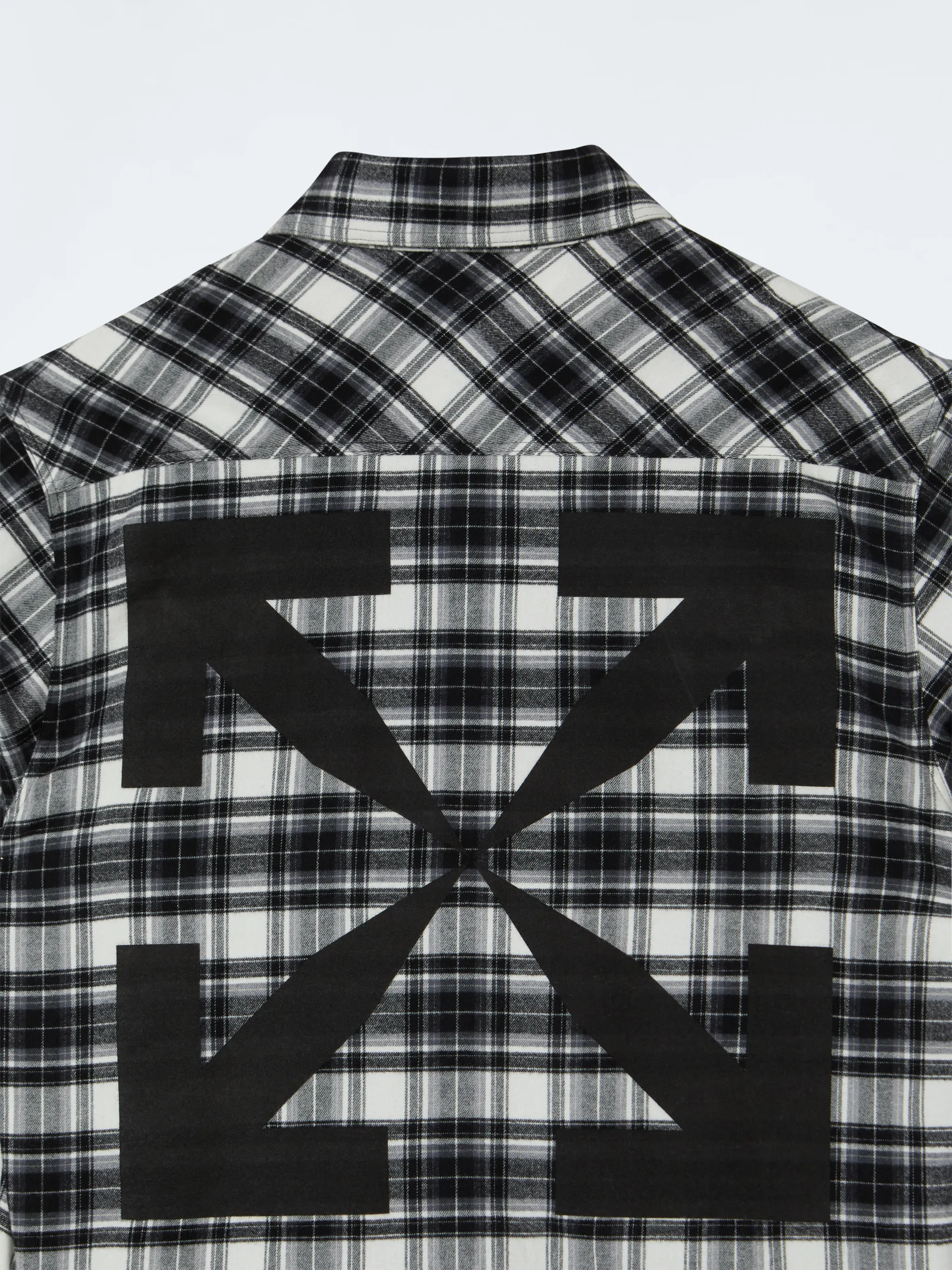 off white distressed flannel