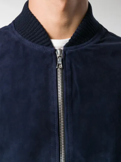 knowledge cotton apparel suede jacket