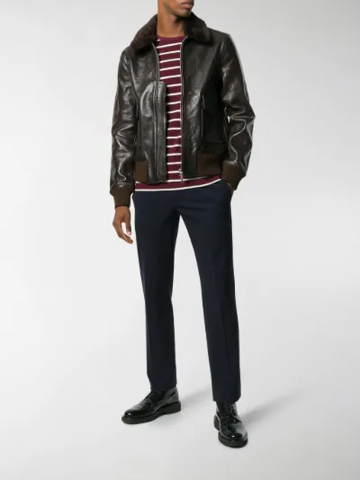 fur trim bomber jacket