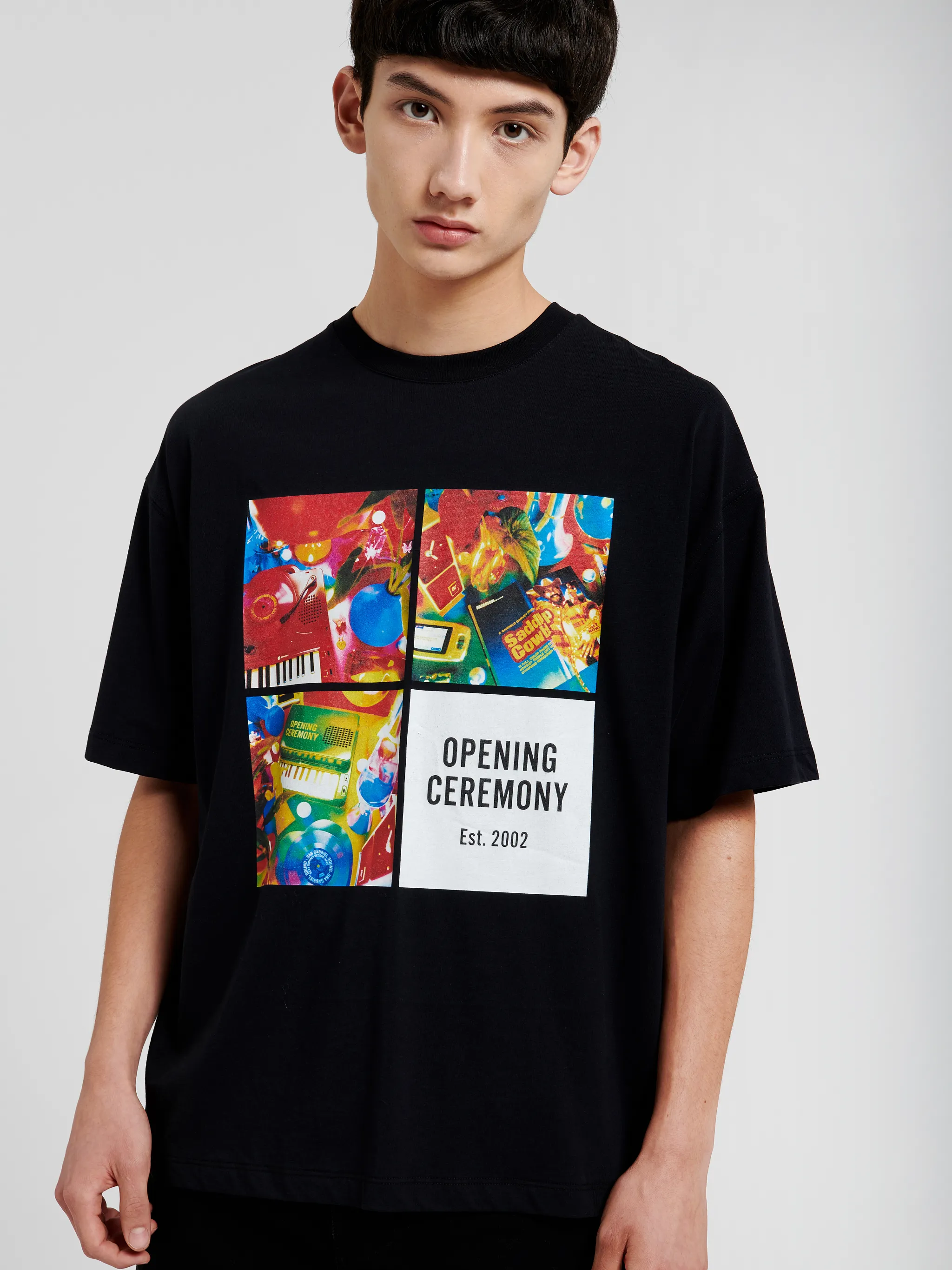 4 BOXES PRINT S/S T-SHIRT