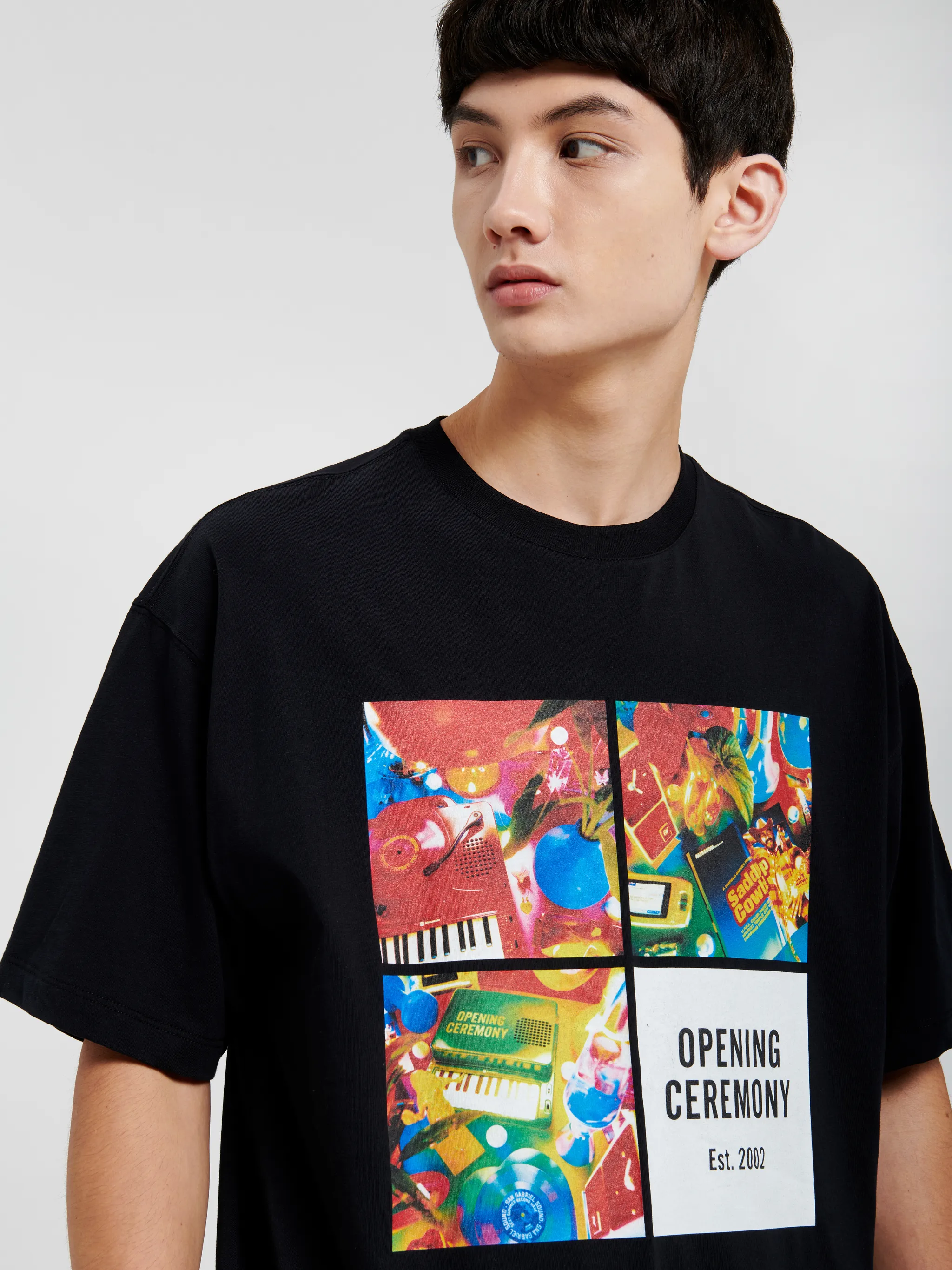 4 BOXES PRINT S/S T-SHIRT