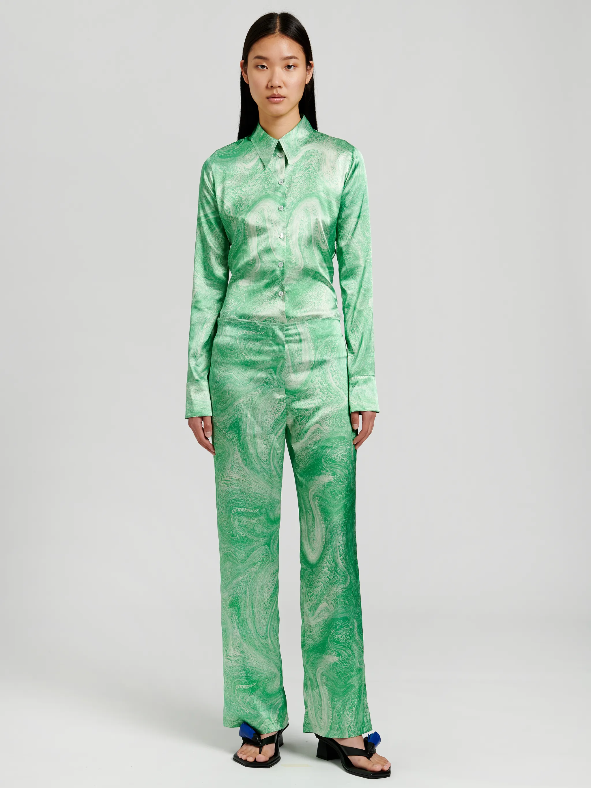 ALLOVER MARBLE PANTS