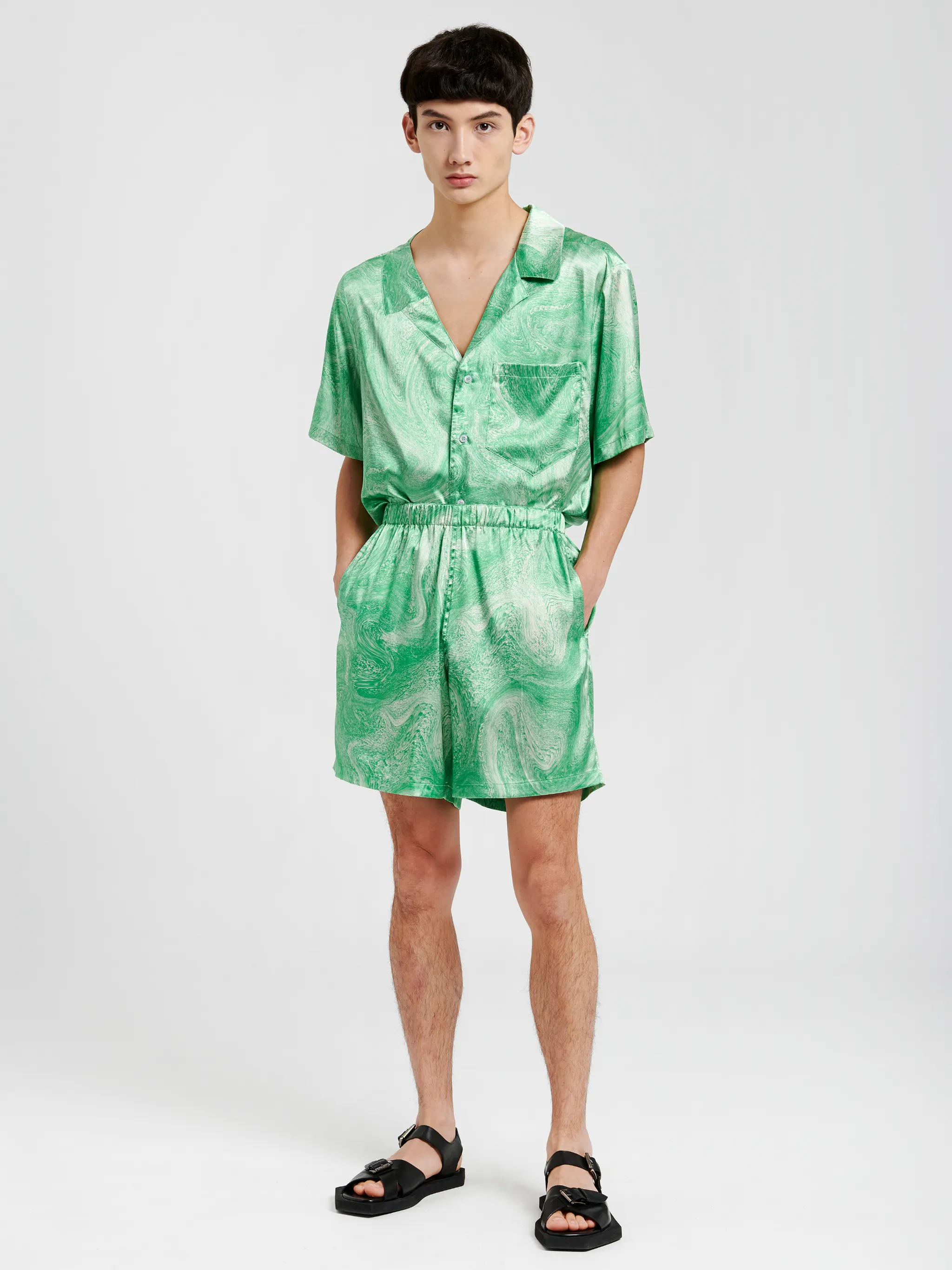 ALLOVER MARBLE SHORTS