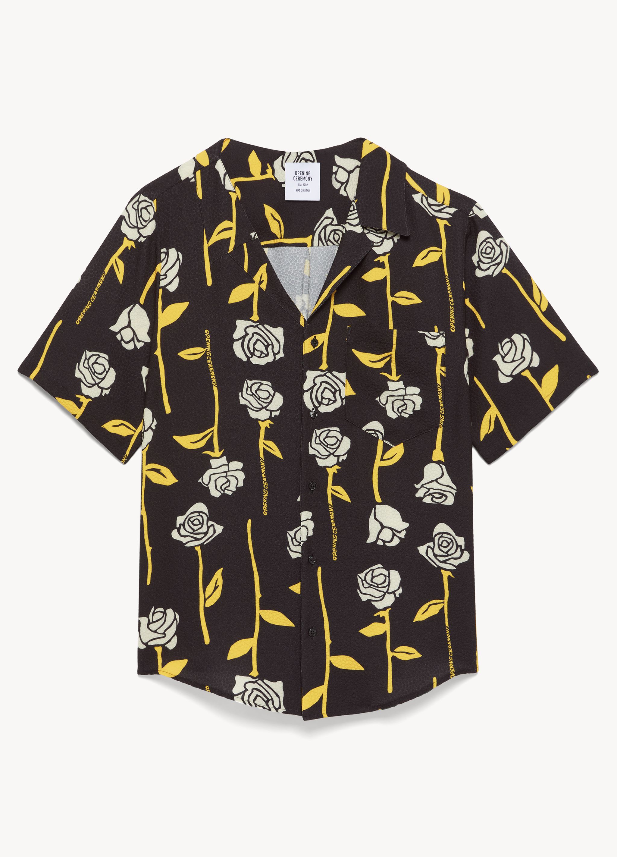 mens dress shirt with roses