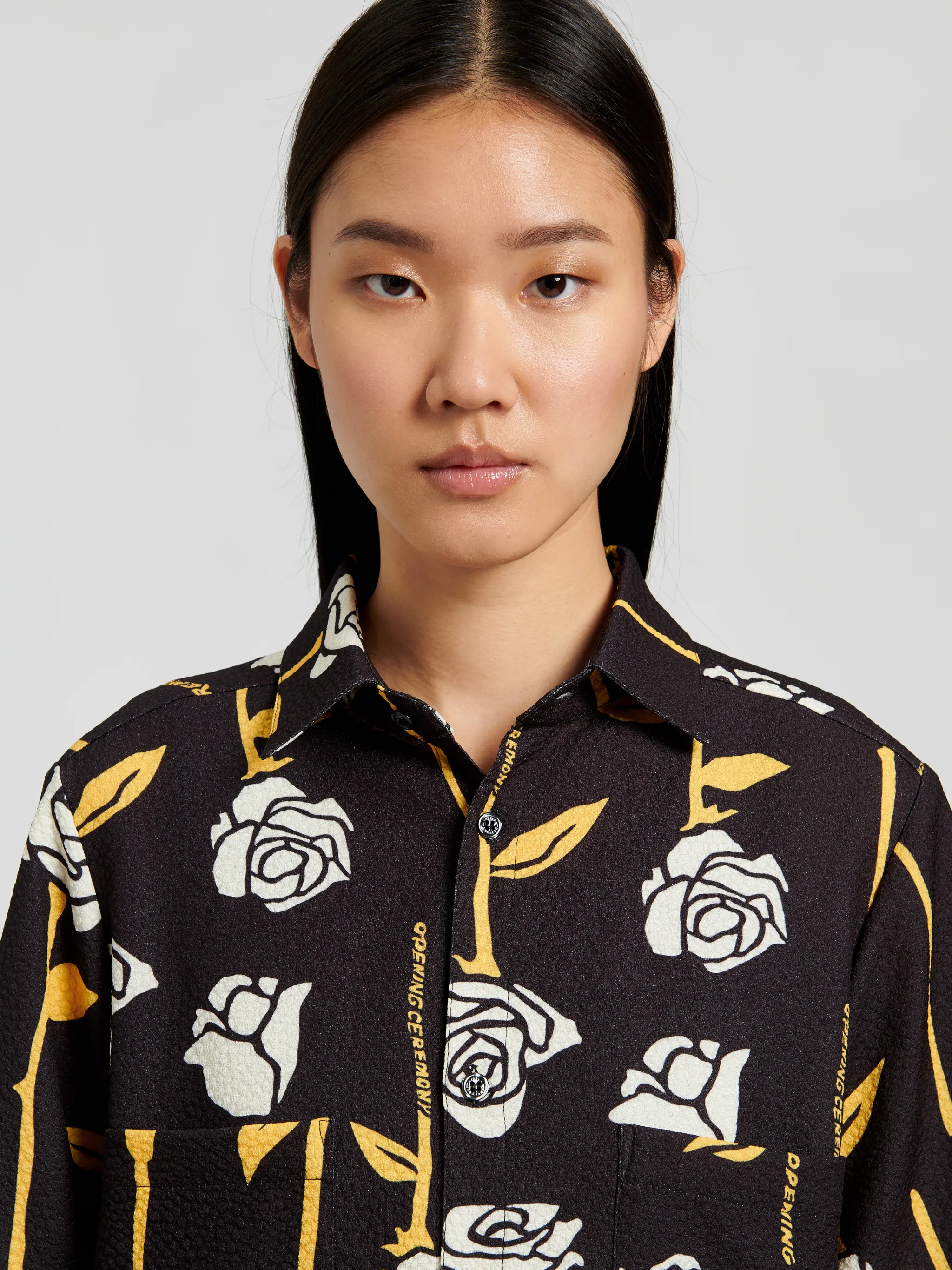 ALLOVER ROSES S/S SHIRT